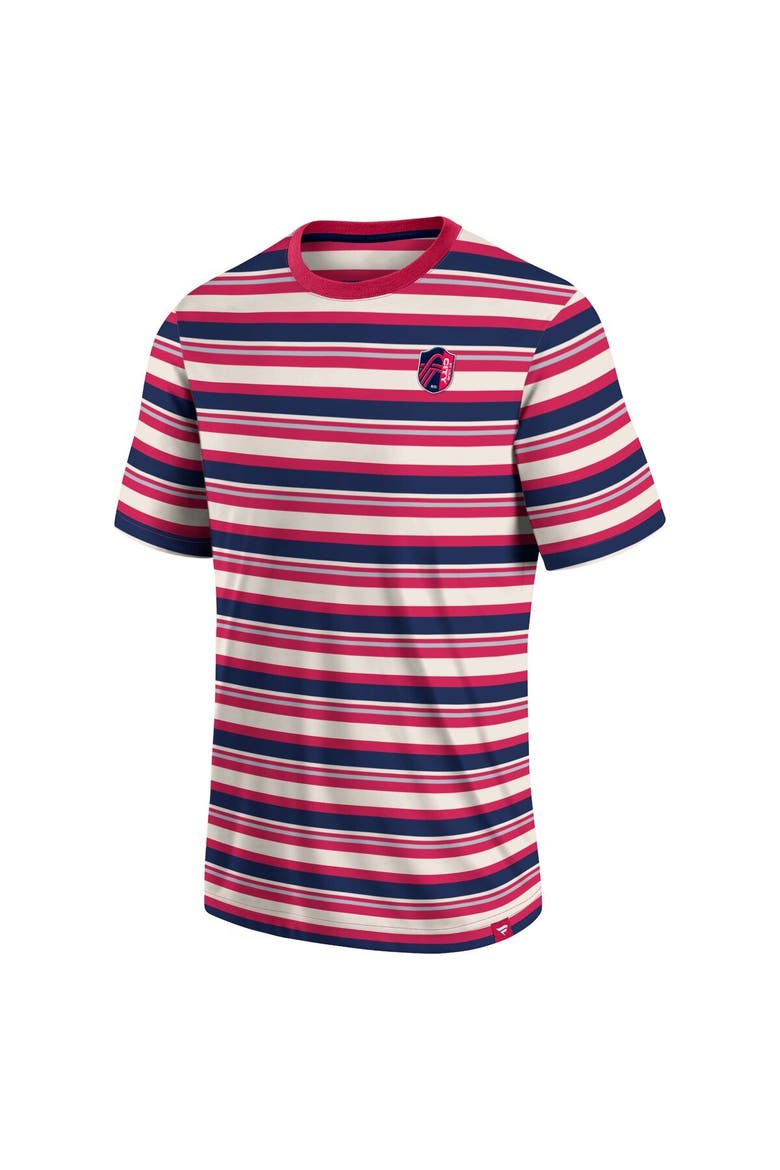 Men's Fanatics Branded Red St. Louis City SC Shot Clock Stripe T-Shirt, Alternate, color, Red