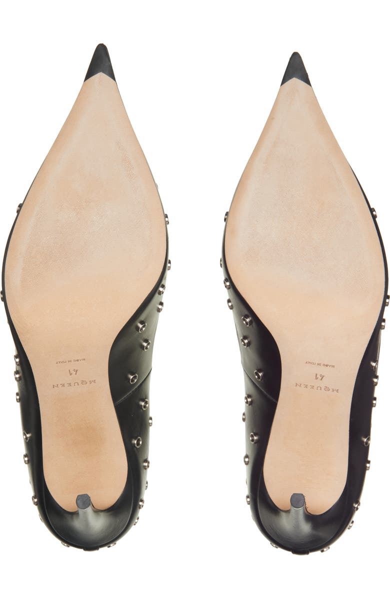 McQueen Grommet Pointed Toe Pump, Alternate, color, Black