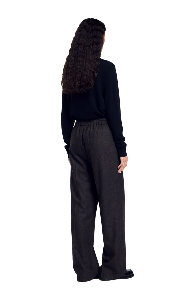 SANDRO Striped trousers, Alternate, color, 