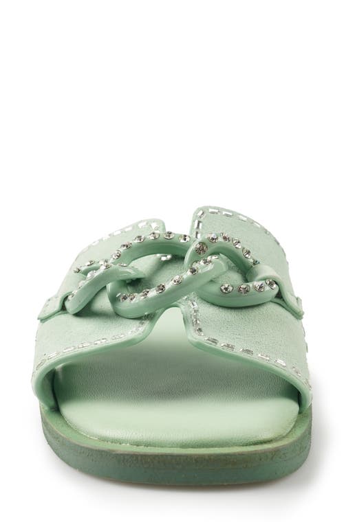 Zigi Nerano Slide Sandal In Green