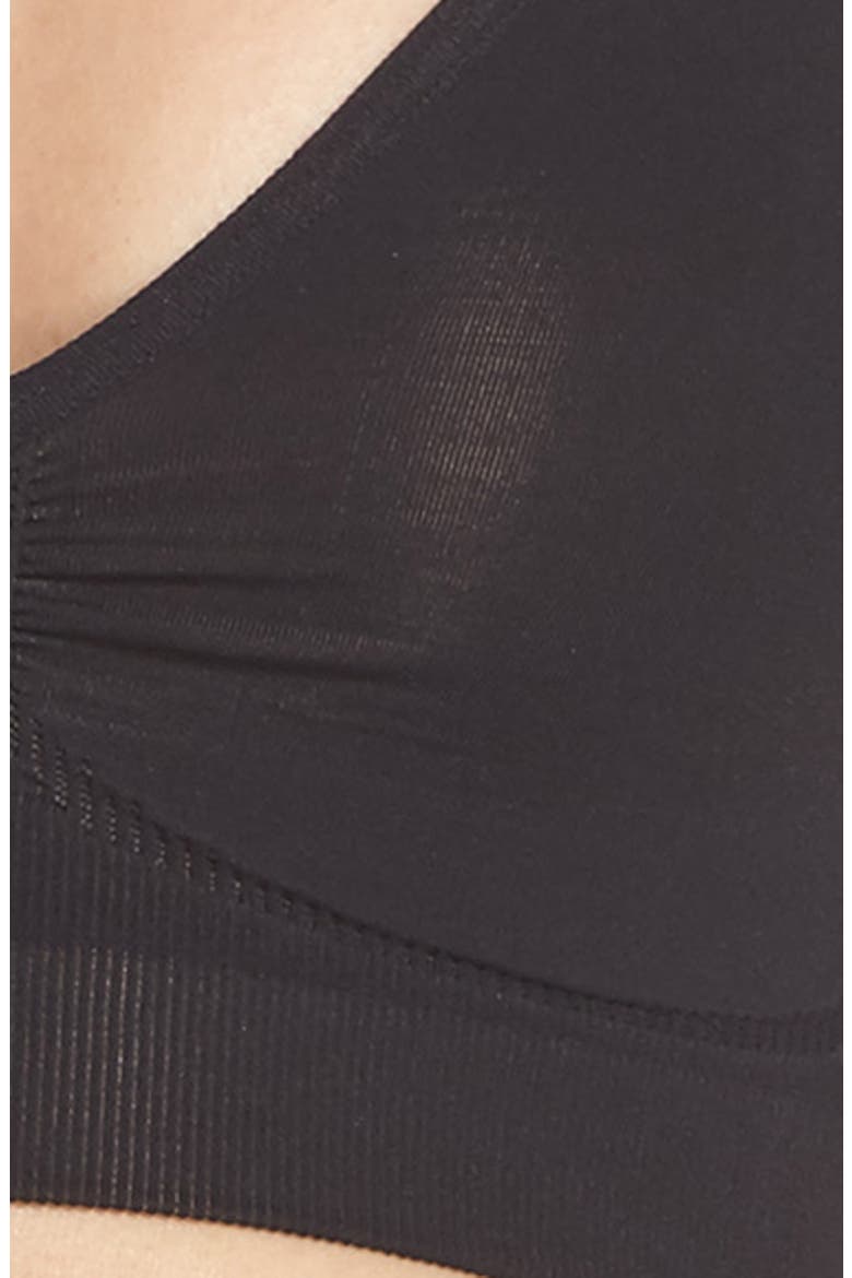 Seamless Day Bra, Alternate, color, BLACK