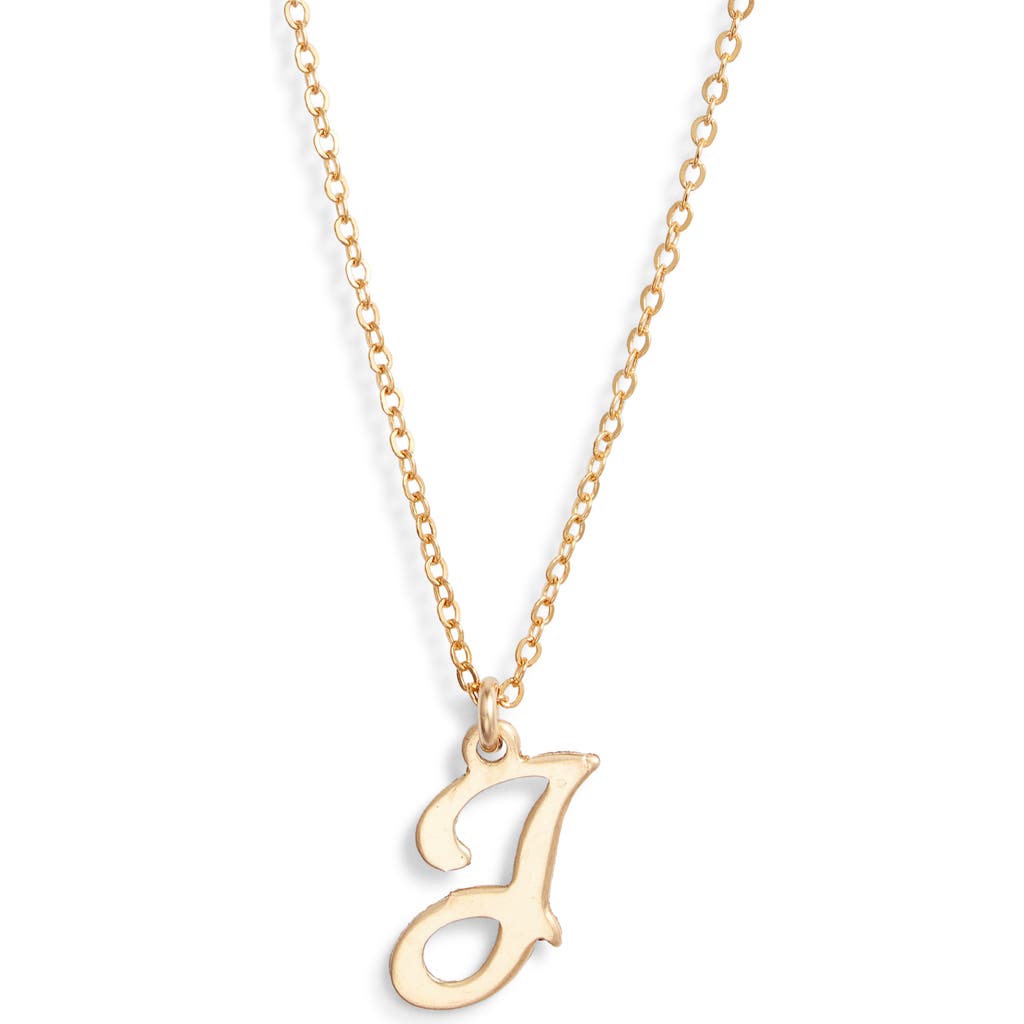 Set & Stones Gianna Initial Pendant Necklace In Gold/j