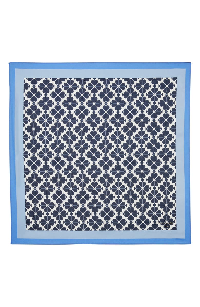 Kate Spade New York spade flower square silk scarf, Alternate, color,
