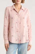 Lucky Brand Heart Print Button-Up Shirt