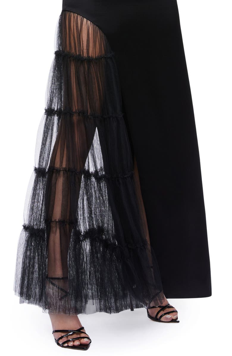 Alice + Olivia Ryn Tulle Halter Dress, Alternate, color, 