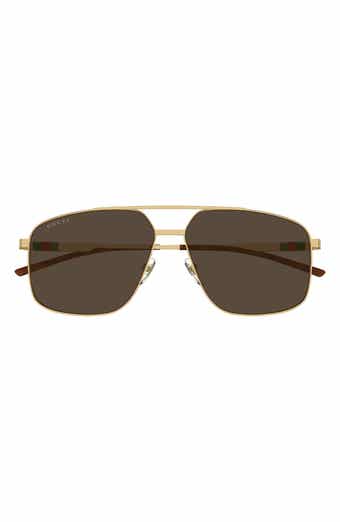 Gucci square aviator sunglasses shop
