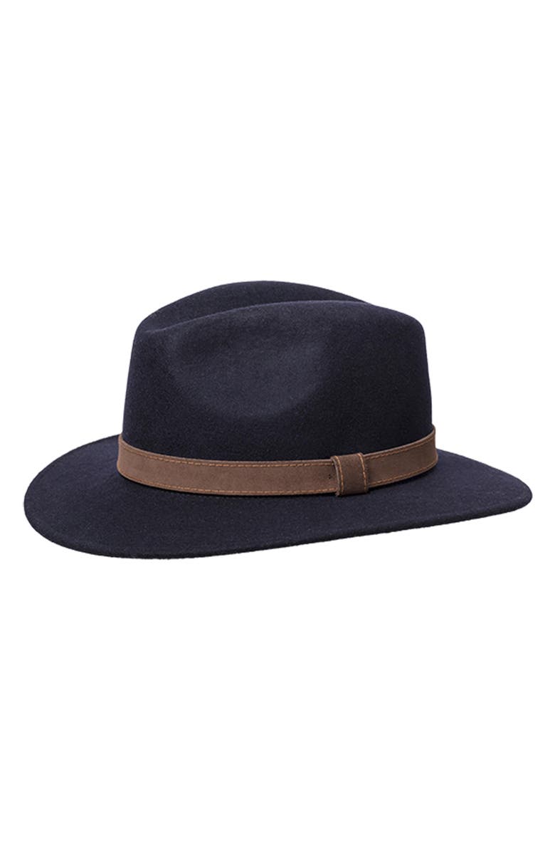 Wigens Men's Formal Wool Bosco Fedora Hat, Main, color, 