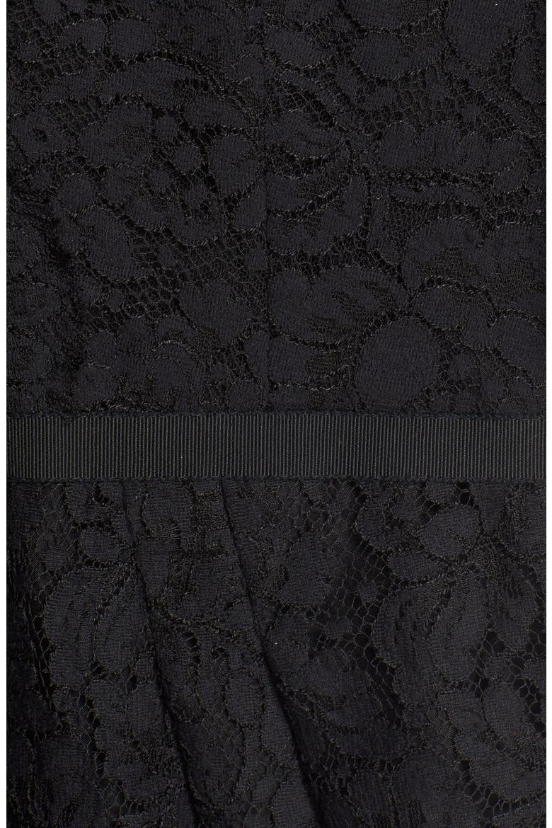 Lace A-Line Cocktail Dress, Alternate, color, BLACK