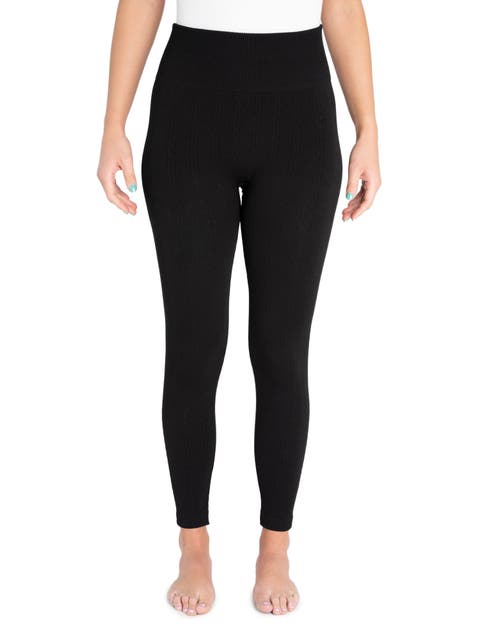 Fleece Lined Leggings - 4" Waistband