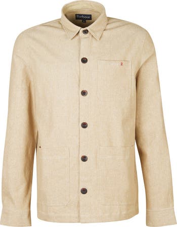 Barbour Riva Stretch Cotton Button-Up Overshirt | Nordstrom
