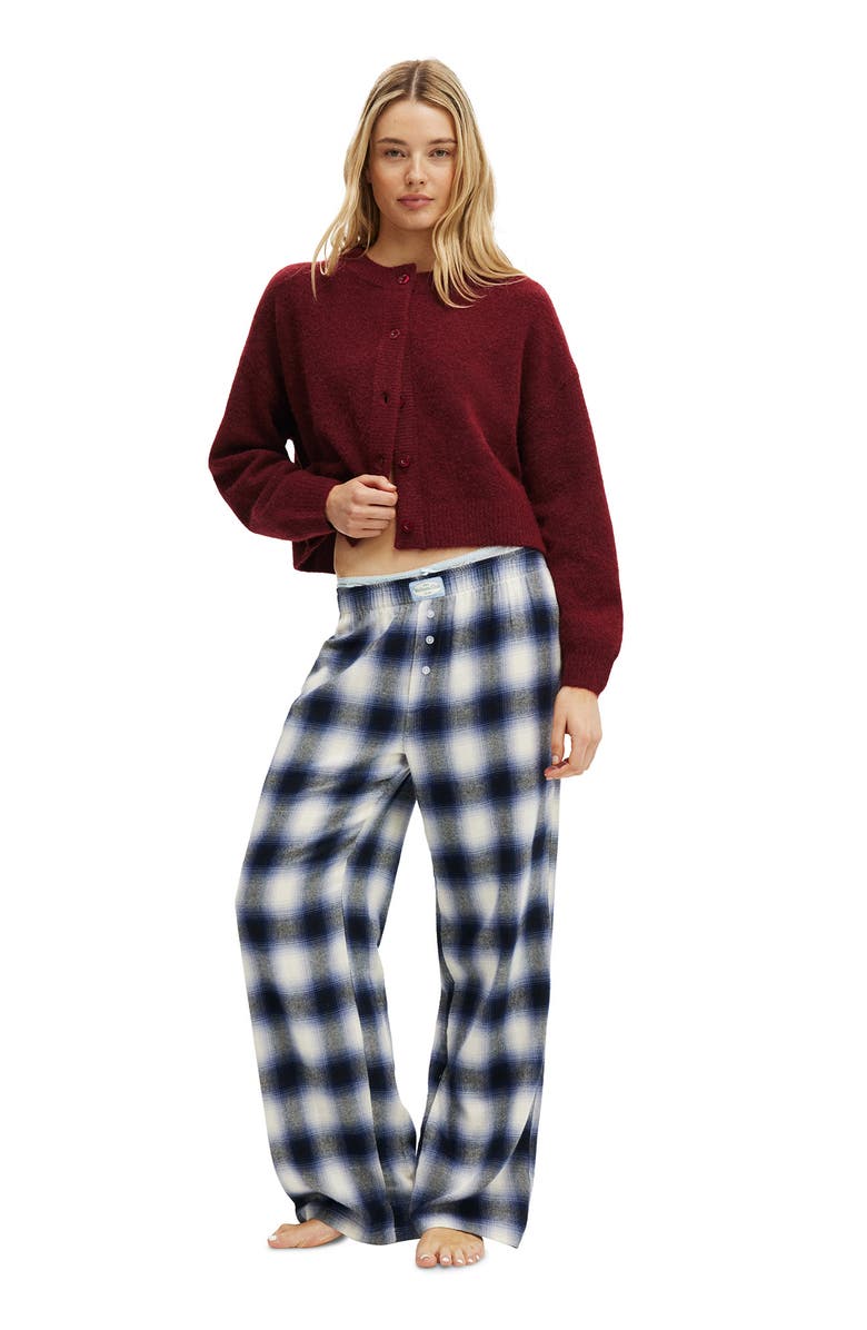 COTTON ON BODY Women's Button Up Cardigan, Alternate, color, Choc Plum Marle