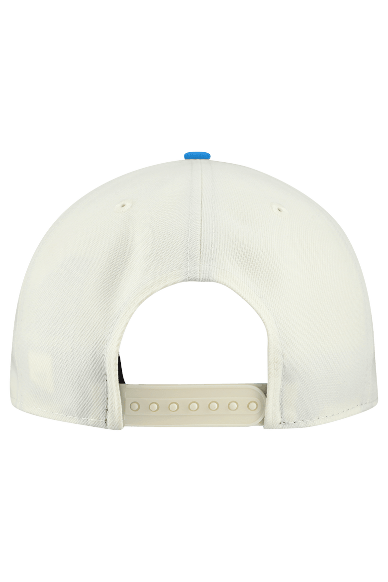 Men's New Era  Cream Detroit Lions Upside Down 9FIFTY A-Frame Snapback Hat, Alternate, color, Cream