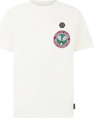 PHILIPP PLEIN Round Neck T-Shirt Patch Tennis Men