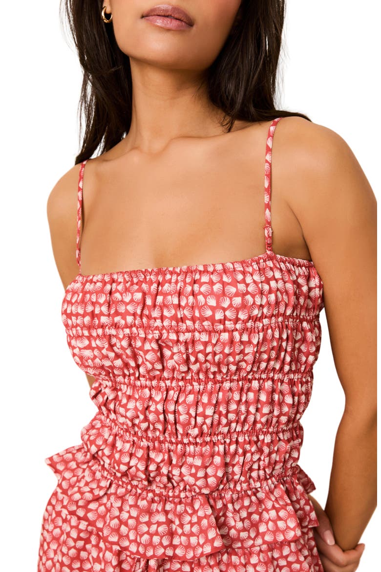 The Remi Shell Print Drawstring Shorts, Alternate, color, SHELL PRINT