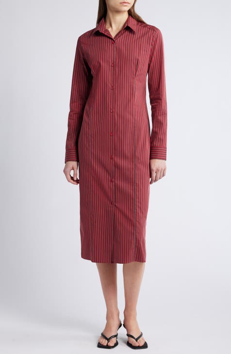 Women s Red Shirtdresses Nordstrom