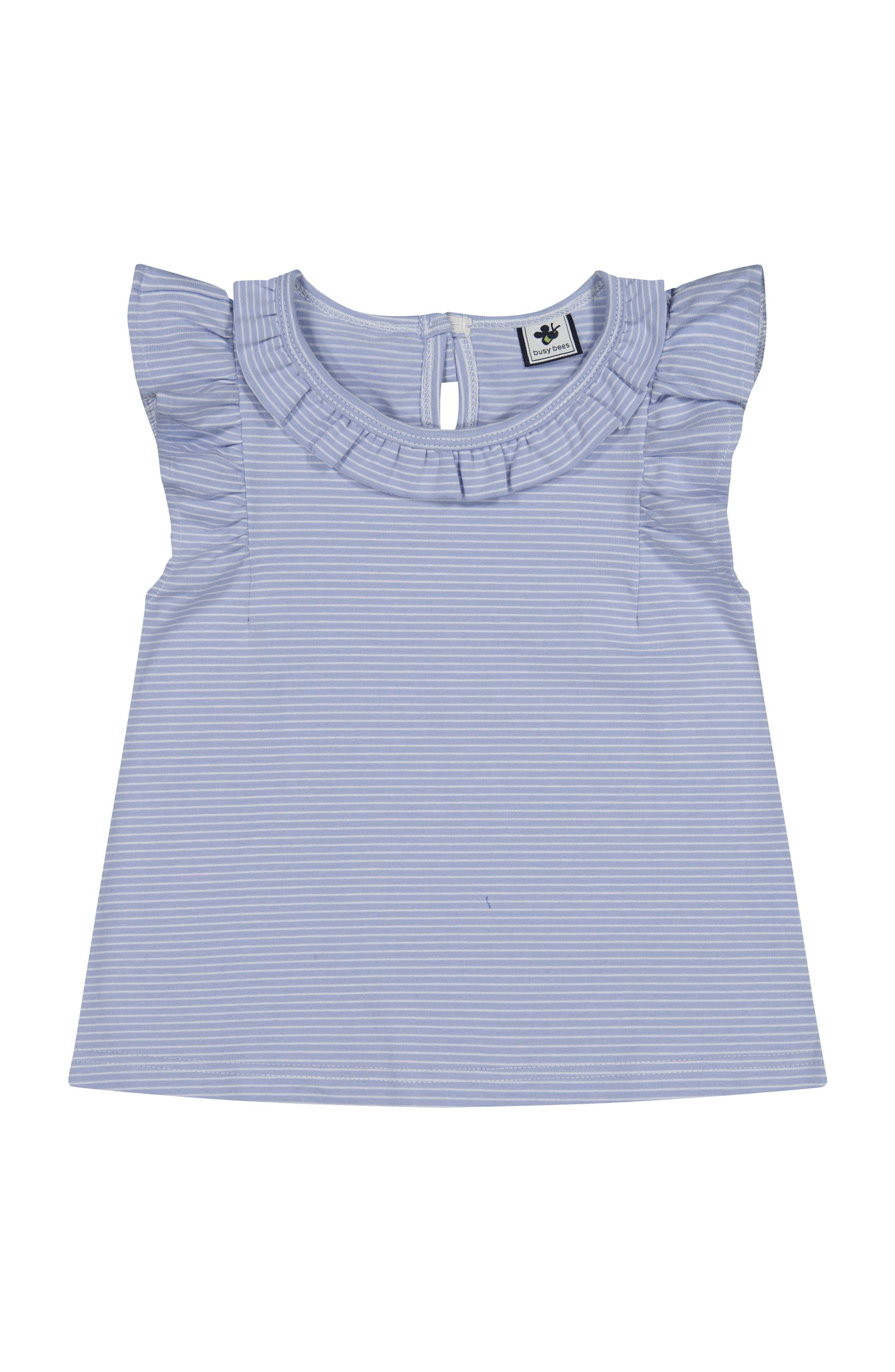 selected Cornflower Blue Mini Stripe