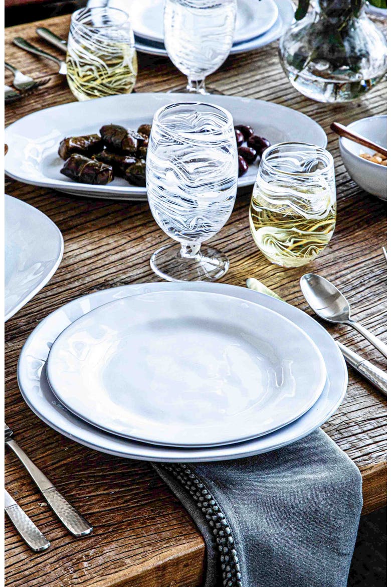 Puro Marbled Stemless Wine Glass, Alternate, color, WHITEWASH