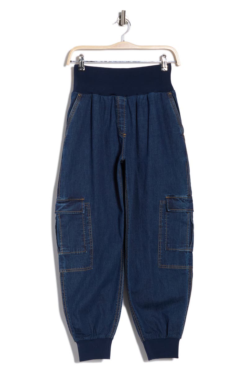 Cinq à Sept Giles Denim Ankle Pants, Main, color, Marine