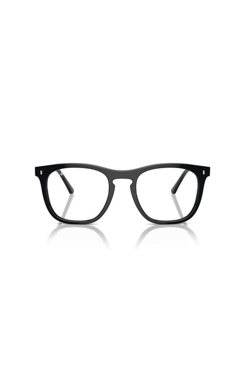 Ray Ban Ray-ban 53mm Square Optical Glasses In Black