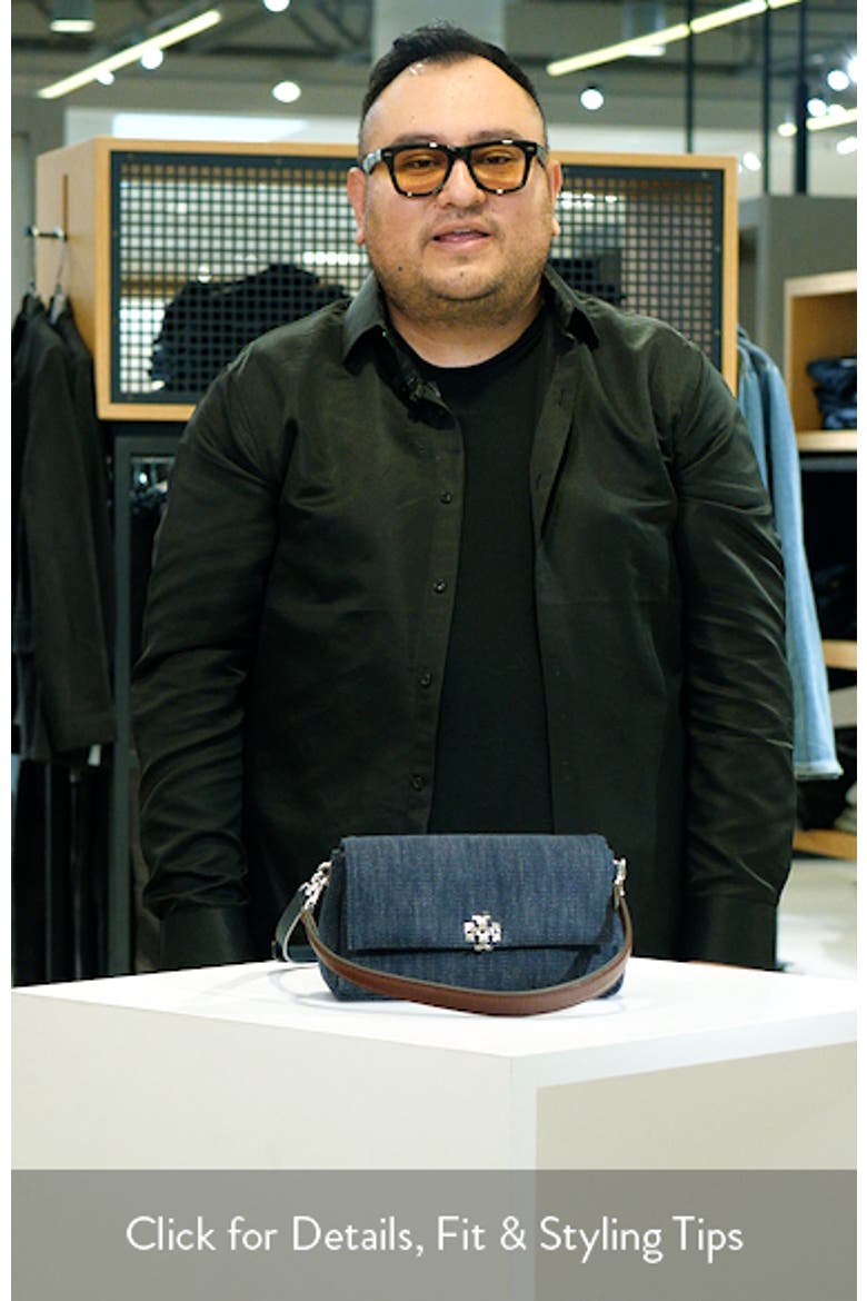 Small Charlie Denim Shoulder Bag video