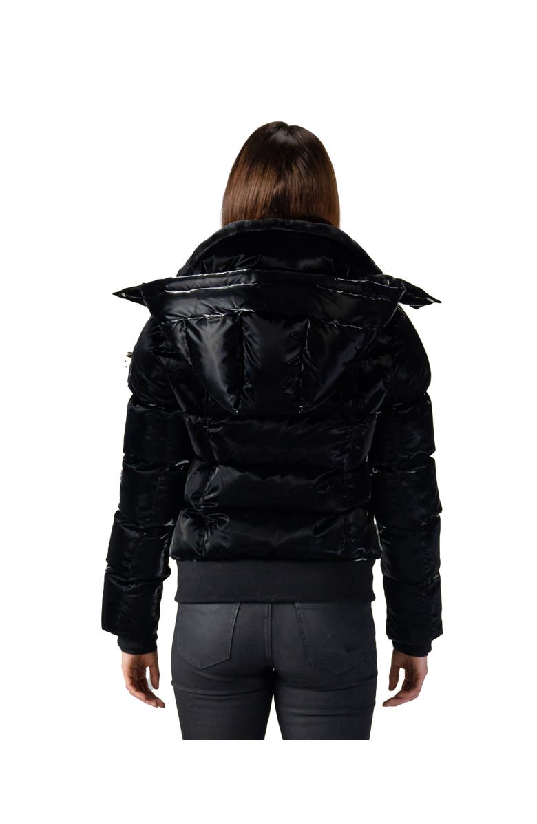 Woodpecker Women's Woody Bomber Quilted Coat, Alternate, color, All Wet Black