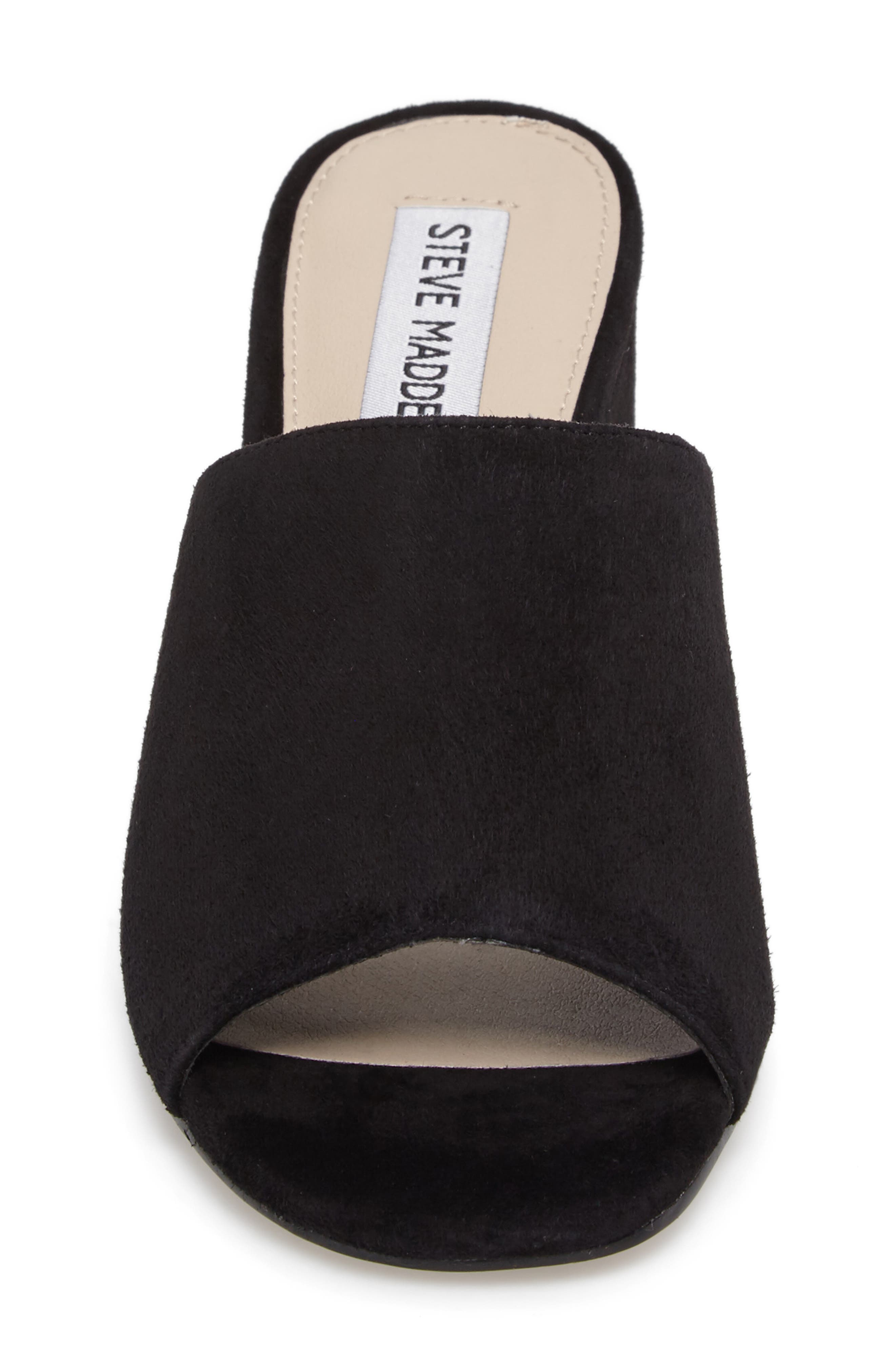Dalis Slide Sandal, Alternate, color, BLACK SUEDE