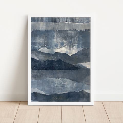 Blue Ridges Small Framed Print
