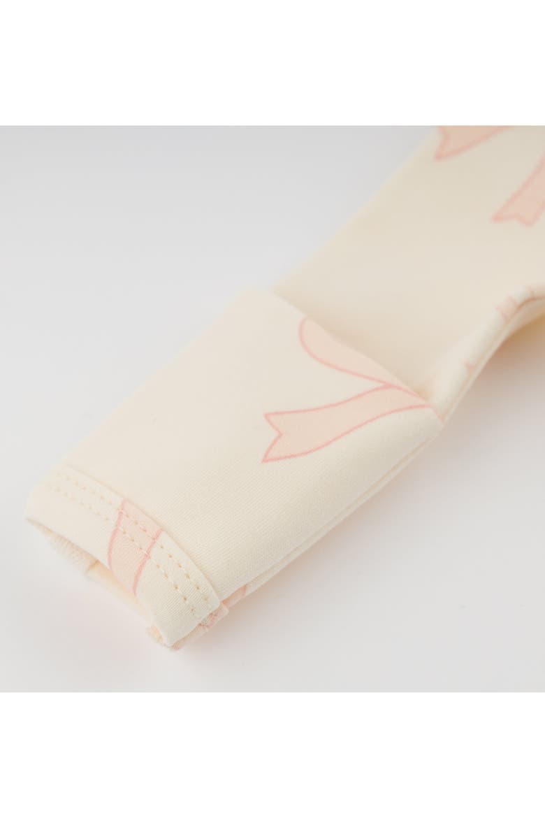 Big Bows Pink Footie, Alternate, color, Milk