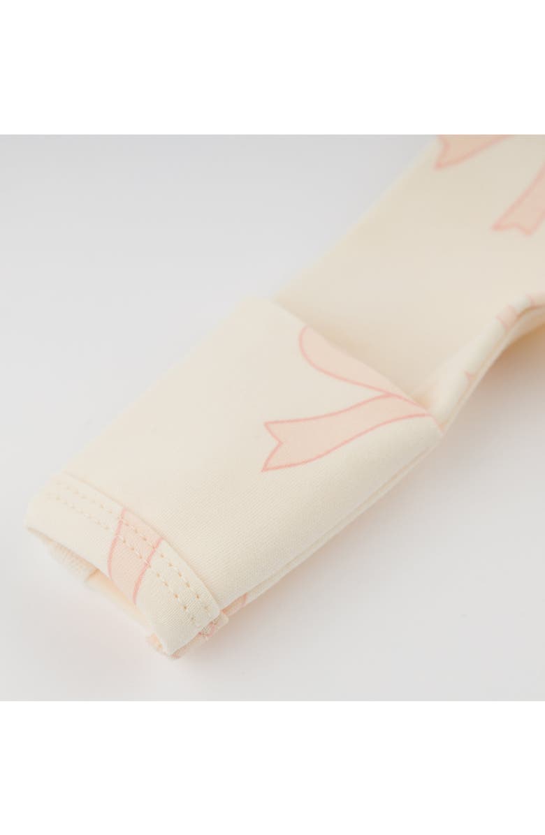 oh baby! Big Bows Pink Footie, Alternate, color, Milk