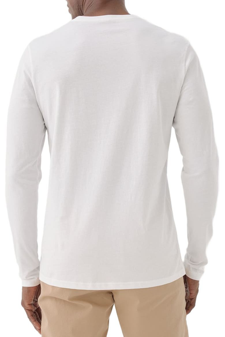 Organic Cotton Softspun Long Sleeve Tee, Alternate, color, White