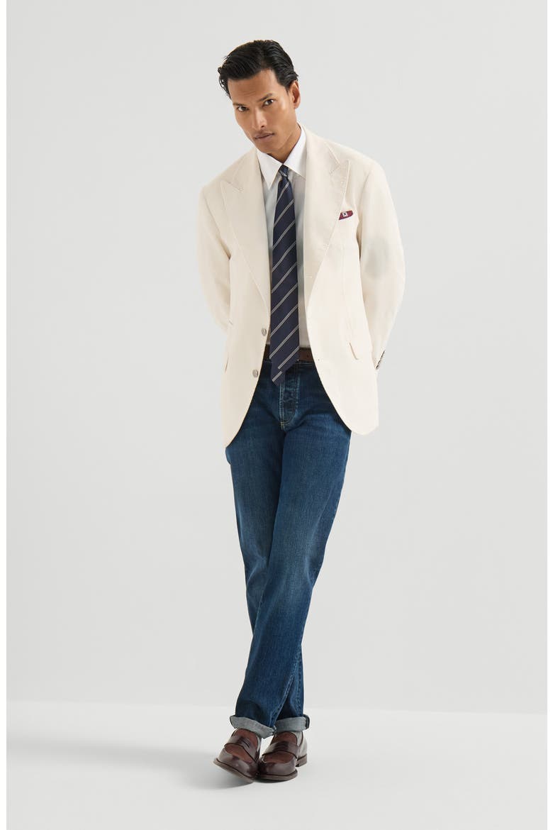 Comfort denim five-pocket trousers, Alternate, color, Dark Denim