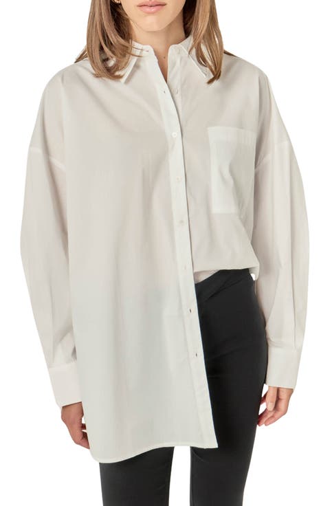 Oversize Button-Up Shirt