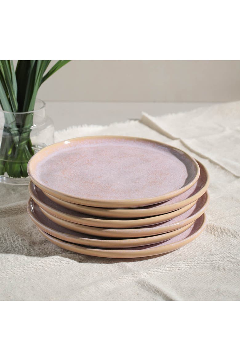 Dessert Plate Set of 6, Alternate, color, Litchi
