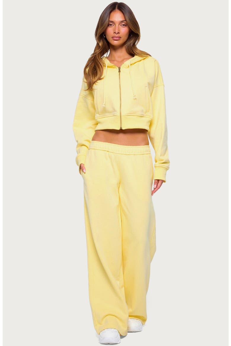 Byrdi Low Rise Wide Leg Sweatpants, Alternate, color, YELLOW