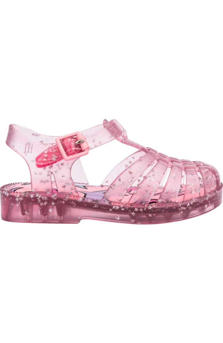 Melissa Kids' Possession Metallic Jelly Sandal, Alternate, color, Glitter Pink