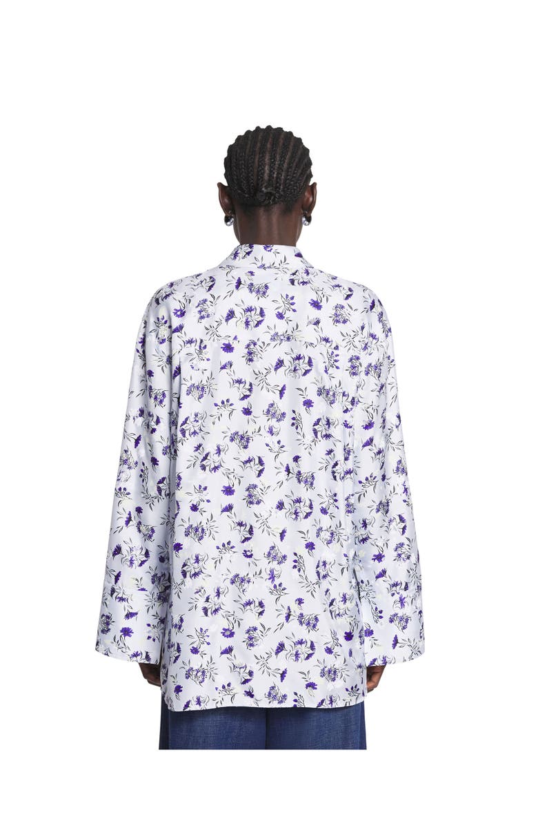 Lanvin Loose-Fit Printed Silk Shirt, Alternate, color, 