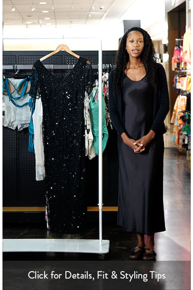 Beaded Mesh Gown video