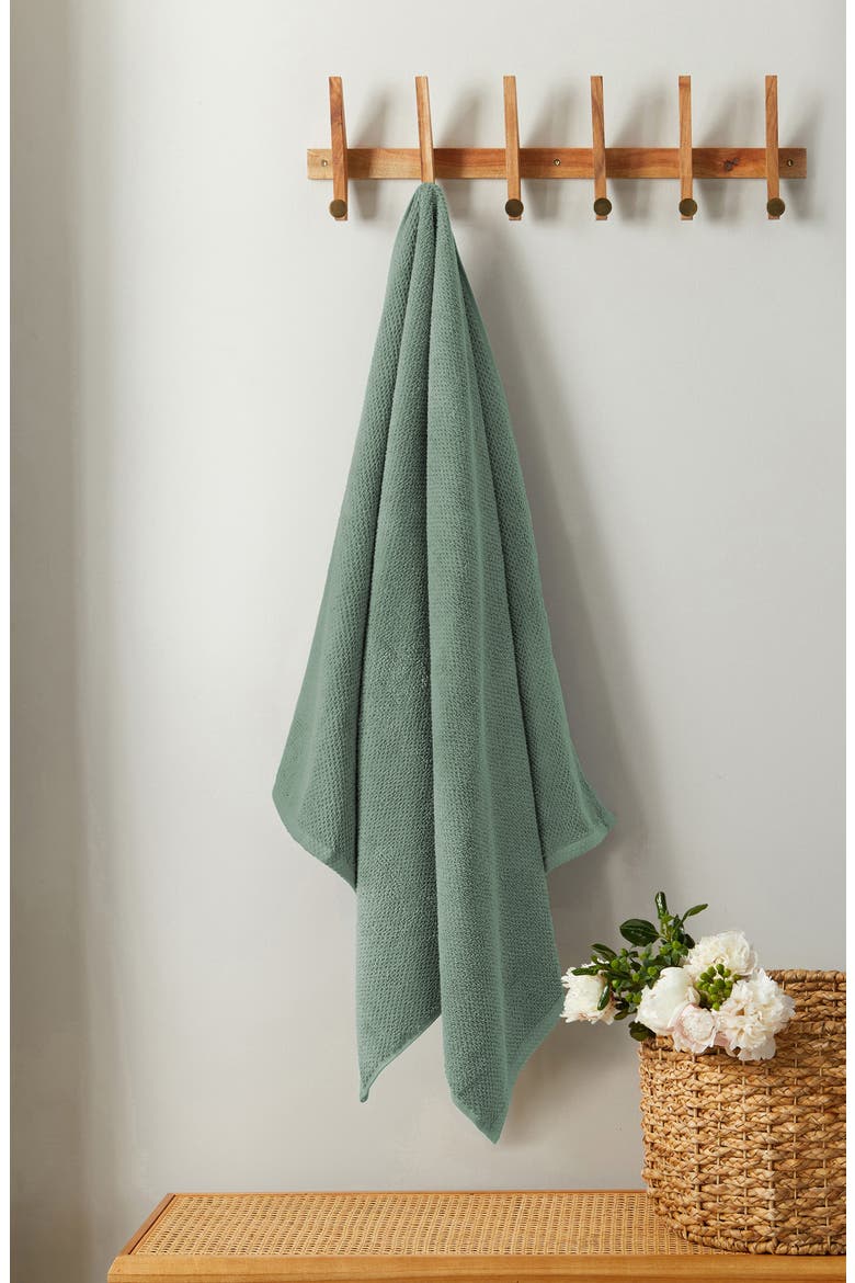 Cotton 2-Pack Oversized Bath Sheet Set, Alternate, color, EUCALYPTUS