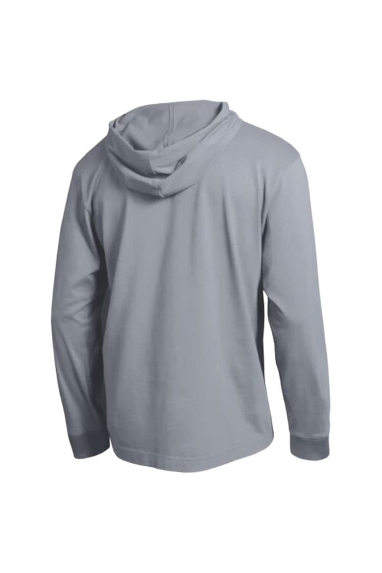 Men's Champion  Heather Gray South Carolina Gamecocks High Motor All-Star Long Sleeve Hooded T-Shirt, Alternate, color, Heather Gray