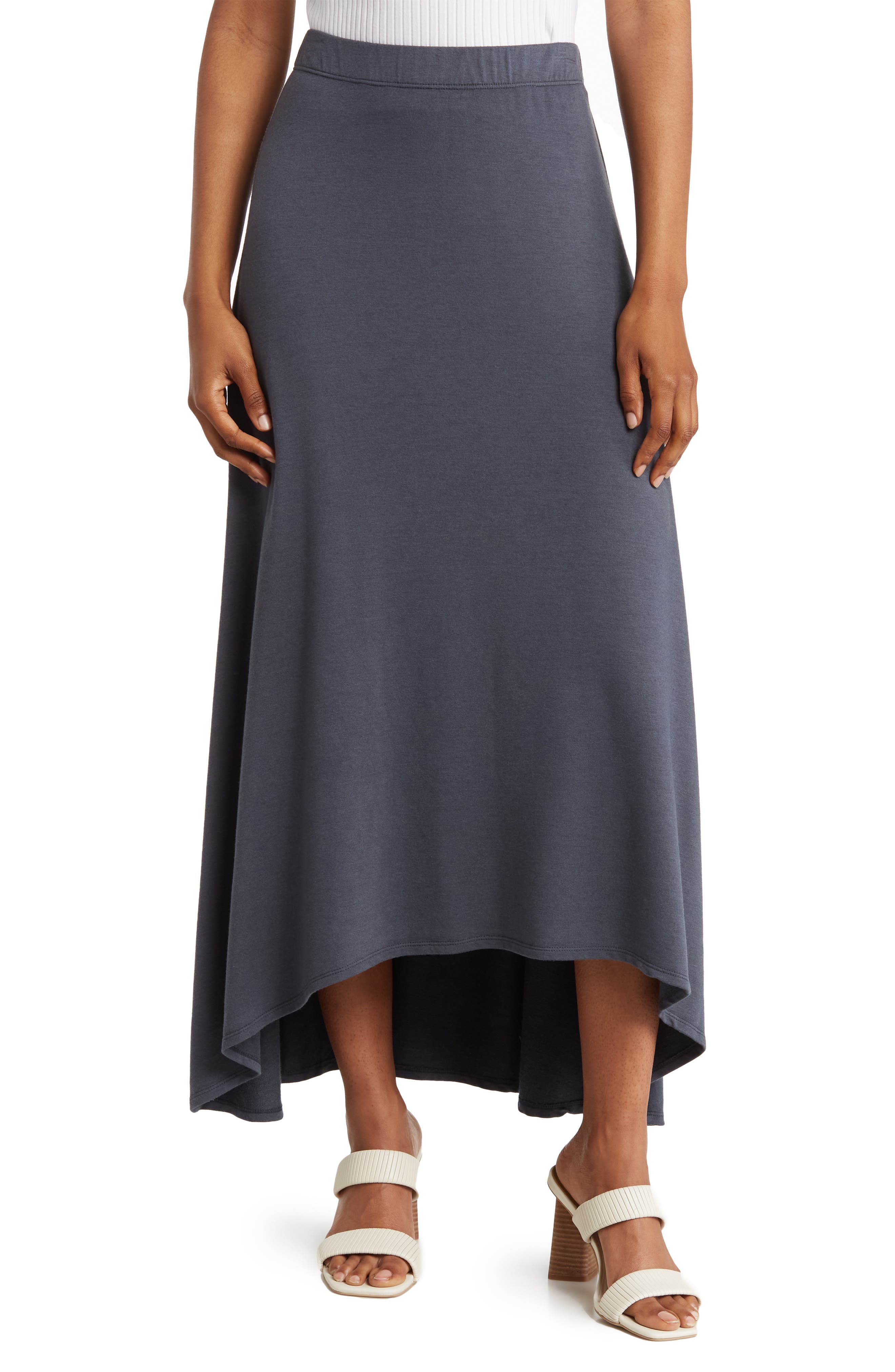 GO COUTURE Asymmetric High-Low Skirt
