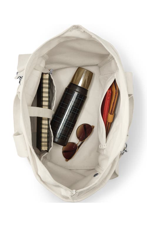 Lands' End Canvas Multiway Pocket Tote In Natural