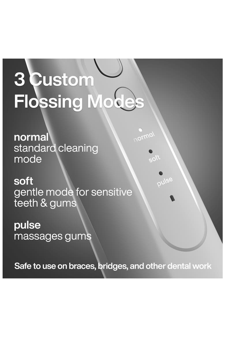 Icon Electric Rechargeable Water Flosser, Alternate, color, STONE
