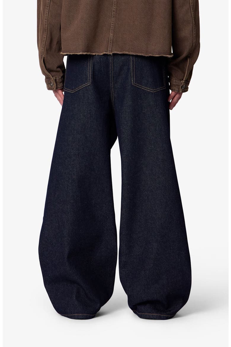 Pleated Baggy Wide Leg Jeans, Alternate, color, RINSED INDIGO
