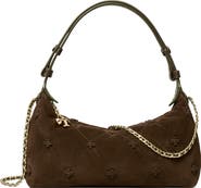 Tory Burch Bunny Knot Suede Pochette