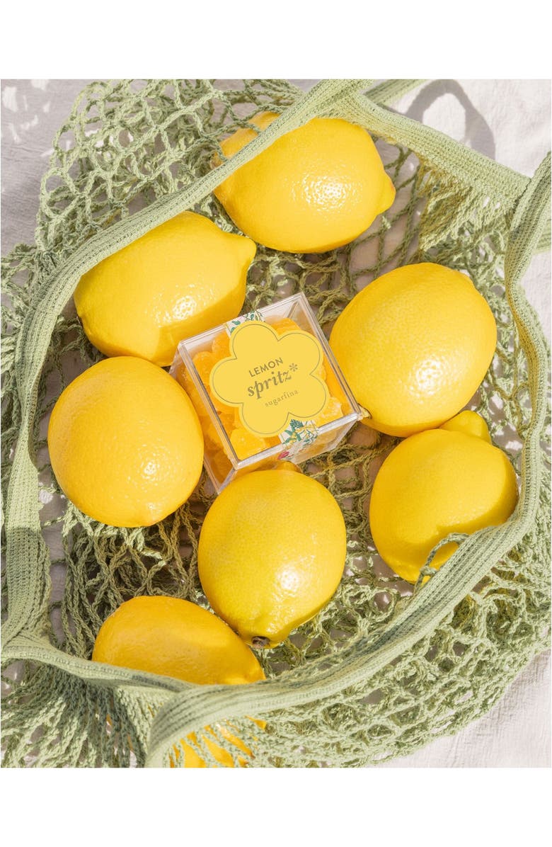 sugarfina Garden Set of 4 Lemon Spritz Candy Cubes, Alternate, color, 