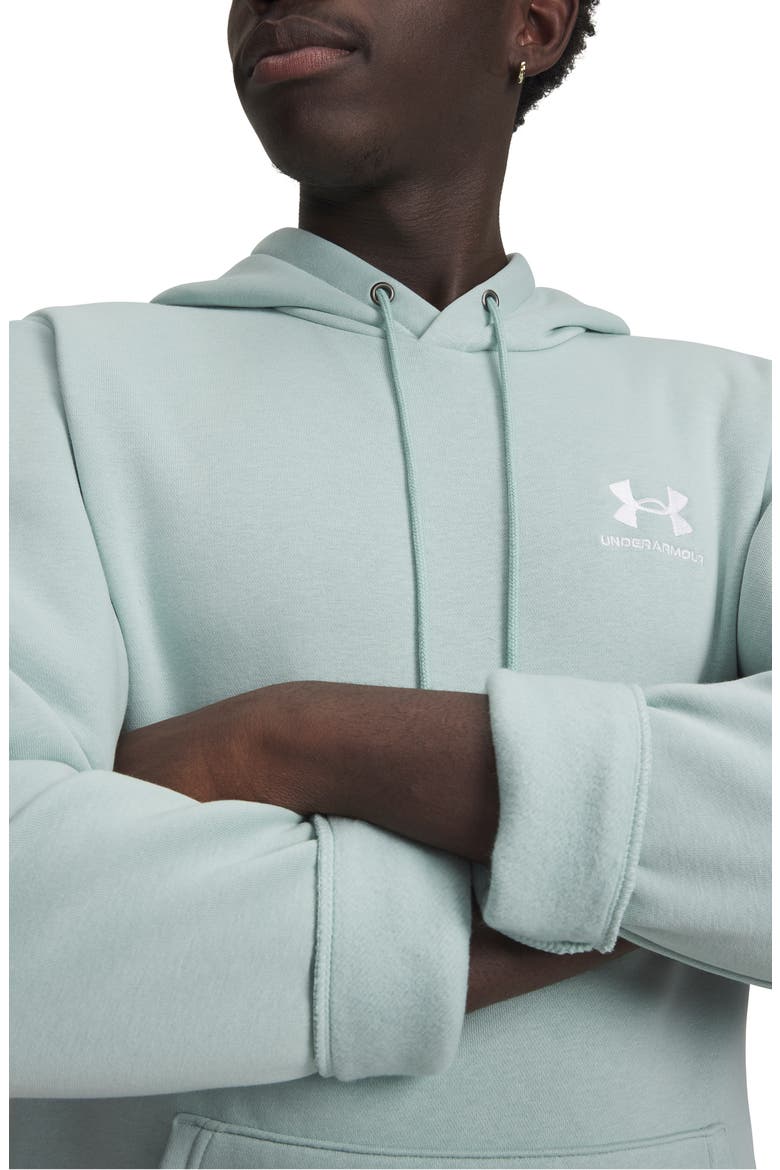 UA Icon Fleece Hoodie, Alternate, color, 477 ENAMEL BLUE