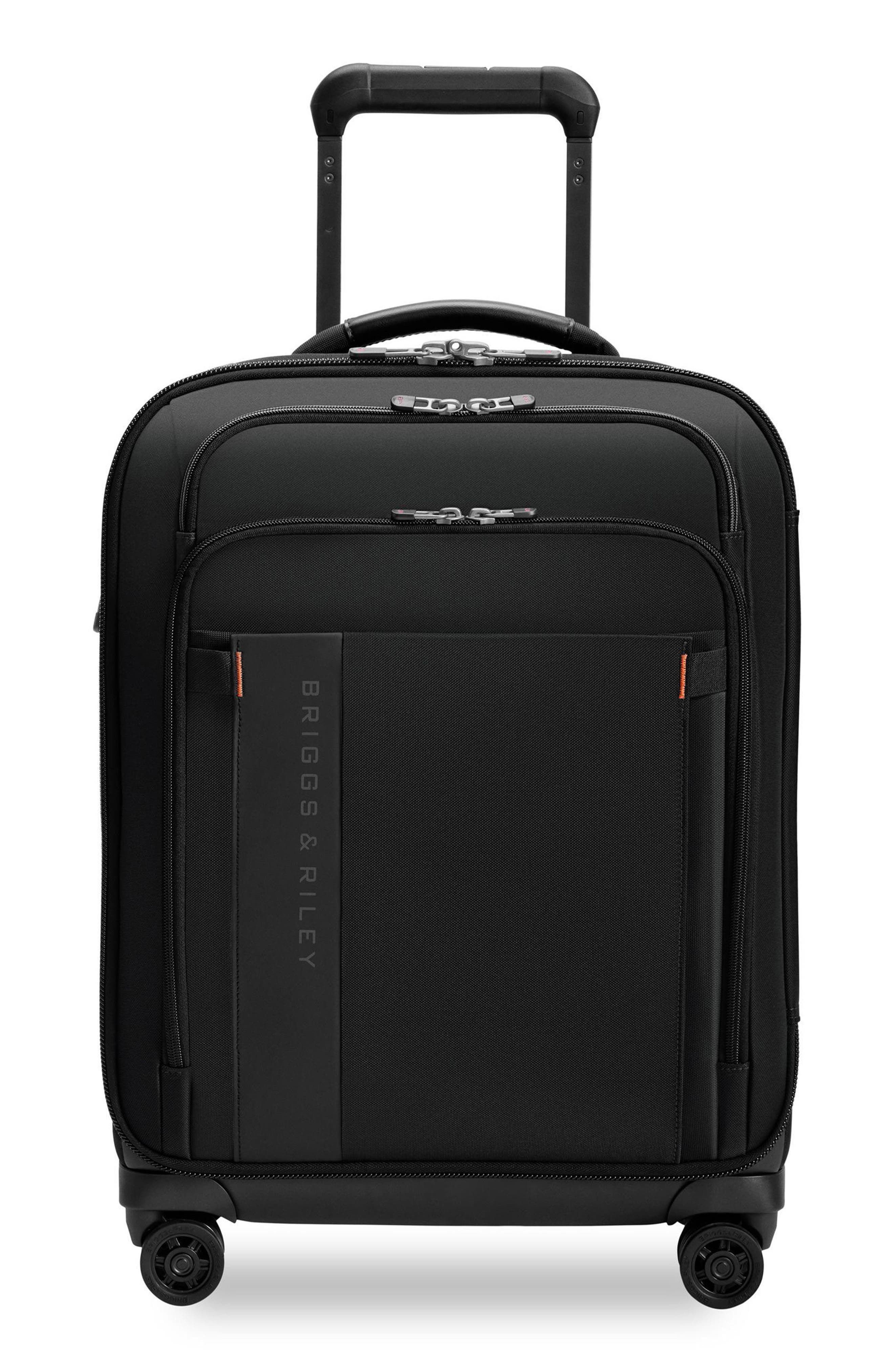 Briggs 
Riley ZDX Global 21-Inch Expandable Carry-On Spinner Suitcase, Main, color, Black