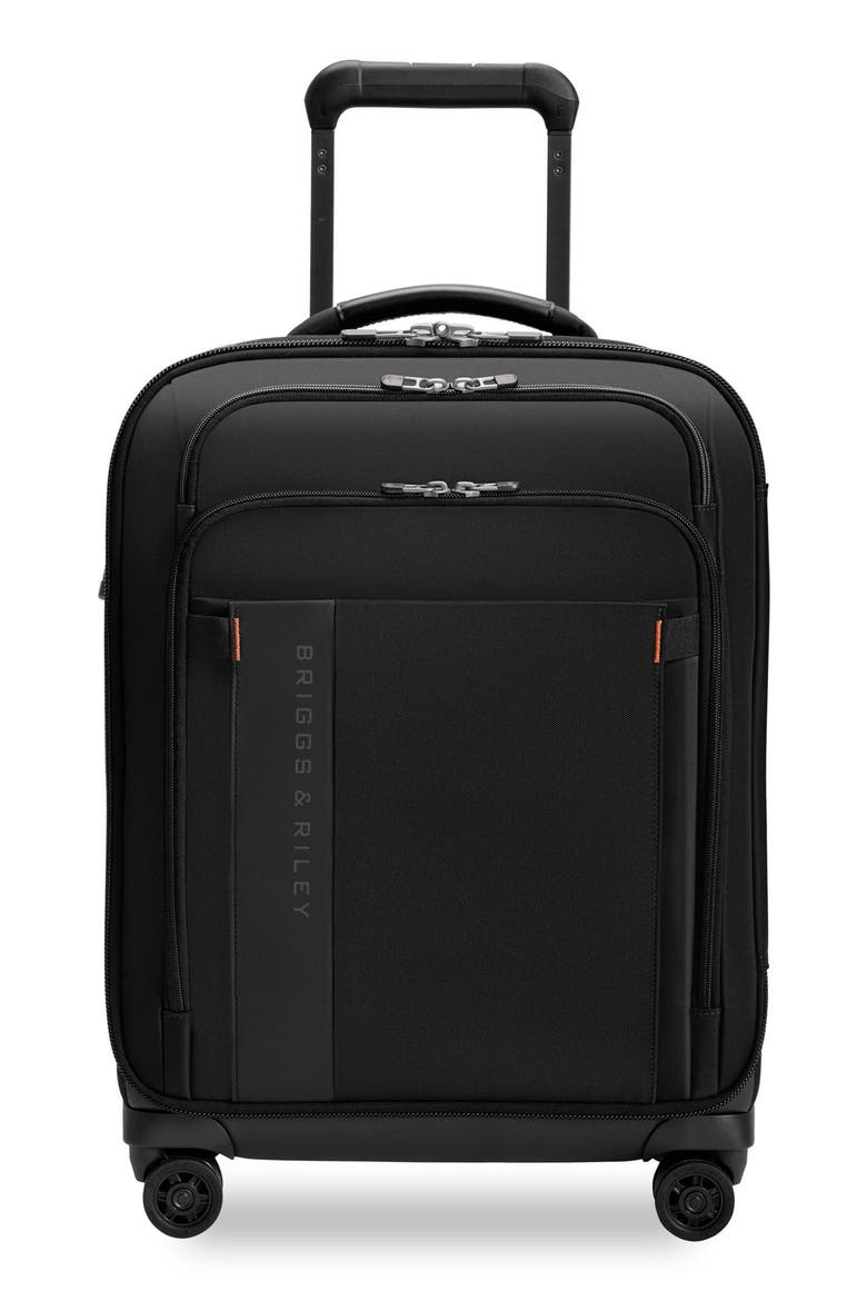 ZDX Global 21-Inch Expandable Carry-On Spinner Suitcase, Main, color, BLACK