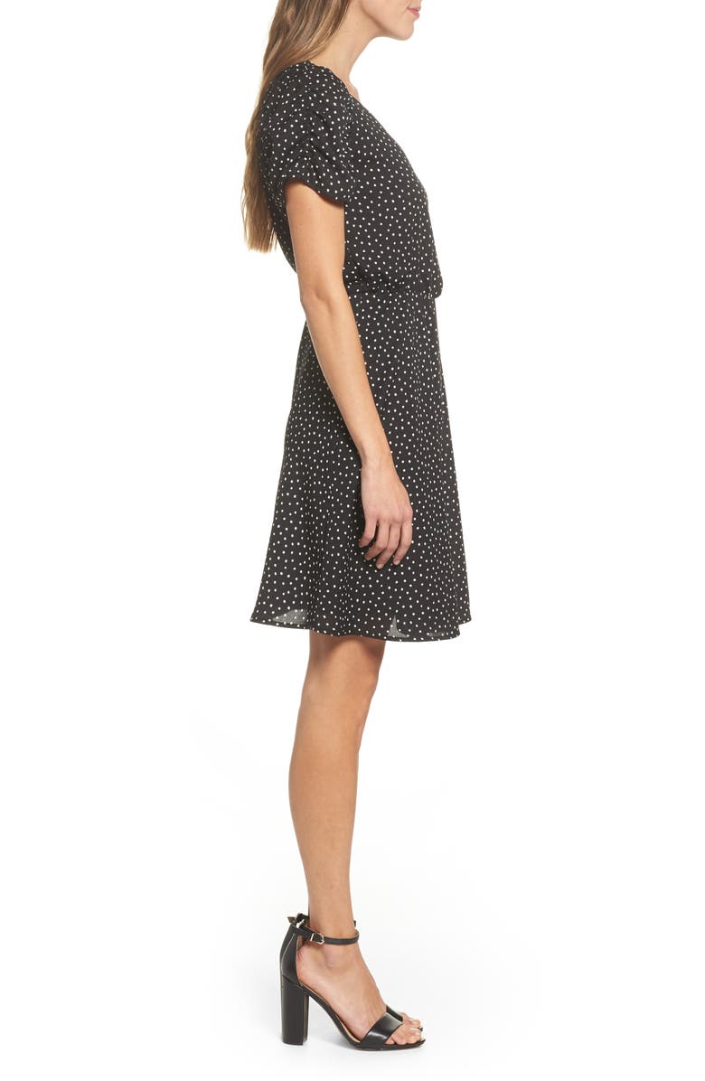 19 Cooper Ruche Sleeve Wrap Dress, Alternate, color, 