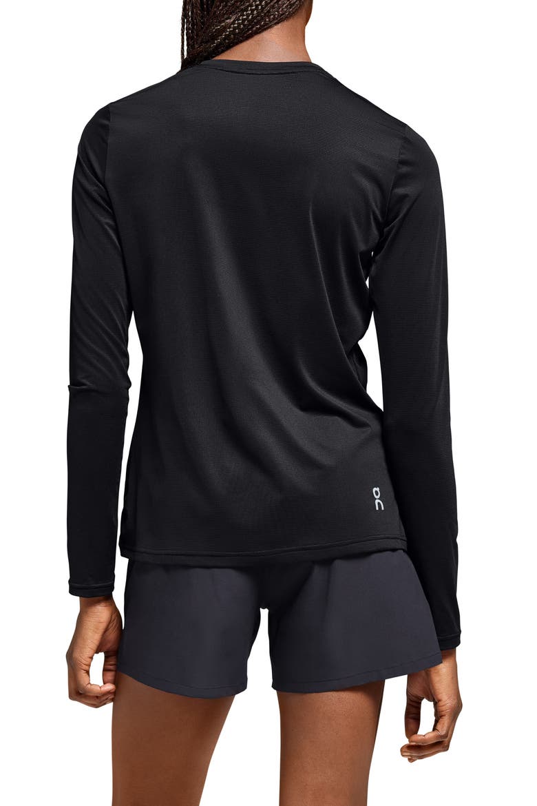 Core Long Sleeve Running T-Shirt, Alternate, color, BLACK